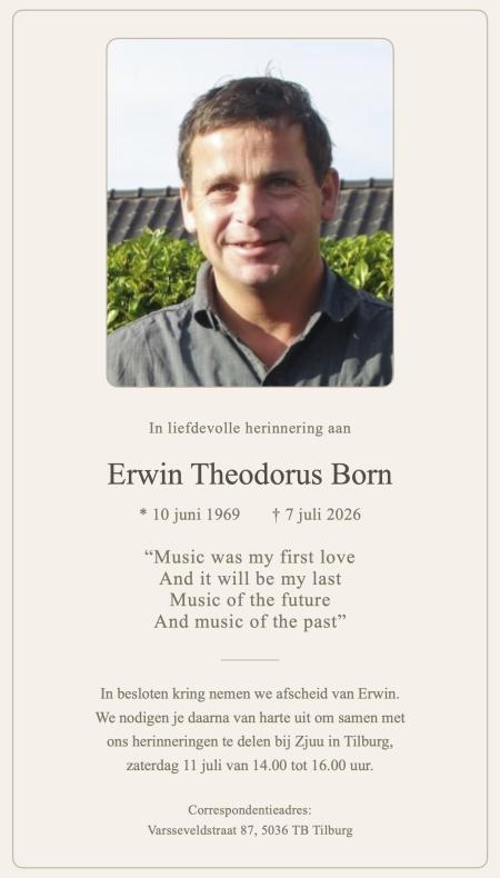 Erwin Theodorus  Born
